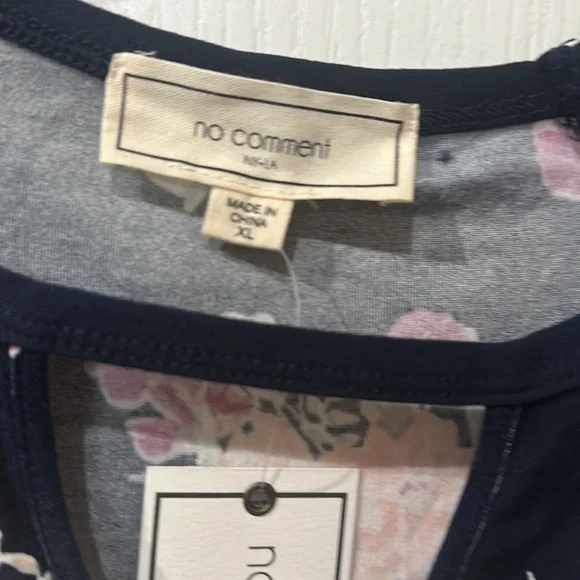 No comment size XL floral short sleeve dress  NWT - Picture 3 of 6